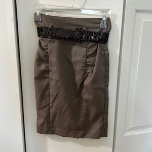 Junior suit brown jacket size S and skirt size 0